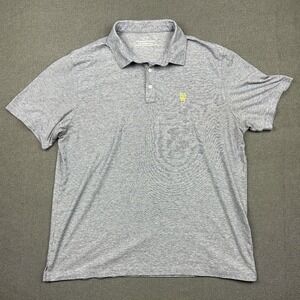 Vineyard Vines Edgartown Polo Men Size‎ Large Blue Stretch Logo Beer Bottles